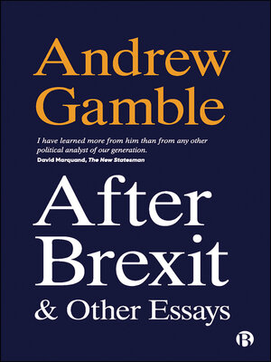 cover image of After Brexit and Other Essays